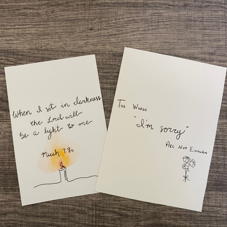 Scripture and Condolences Card (2) square