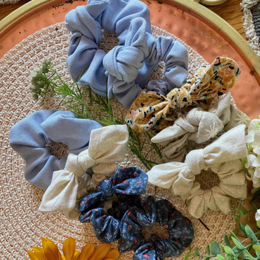 variety scrunchies square